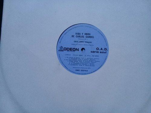 Disco Vinilo Carlos Gardel Vida Y Obra Vol. I (Usado)