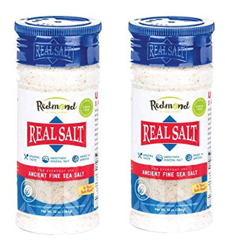 Redmond Real Sea Salt - Natural Sin Refinar Sin Gluten Fino,