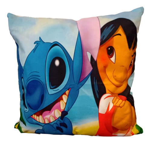 Lilo & Stitch Funda Felpa Para Cojín Almohada 45x45 Cm