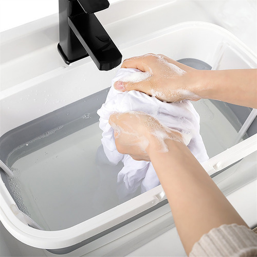 Lavabo Fregona Cubo Cubo Plegable Portátil Plegable