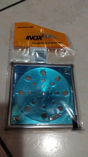 Imagem 4 de 4 de Ralo Grelha Tampa Quadrado 10x10 Inox Rotativo Com Caixilho