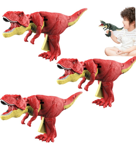 Set De Juguetes De Dinosaurio De 3 Piezas Para Niños