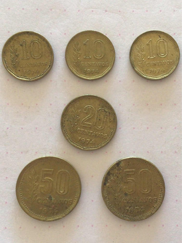 Set Monedas 1974 Argentina