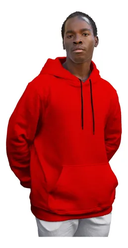 Sudadera Roja Hombre Lisa