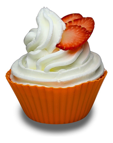 Kit 12 Moldes Para Cupcakes Y Espatula Capacillos De Silicon