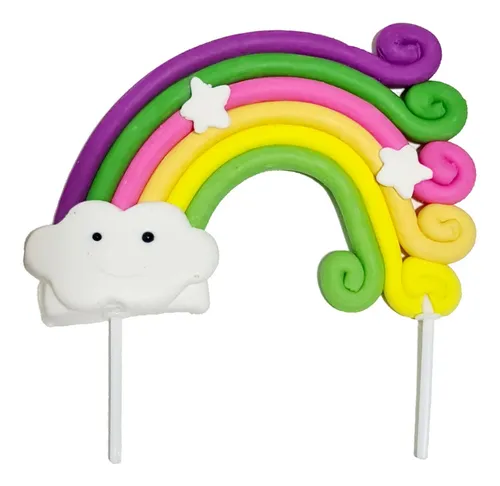 comprar Topper Arcoiris Para Torta Deco Cake 