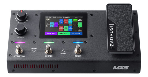 Pedaleira Headrush Multi Efeitos Mx5 Para Guitarra Impulse R Preto