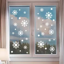 Comprar Copos De Nieve Navideños Para Cristal  Reutilizables Navidad