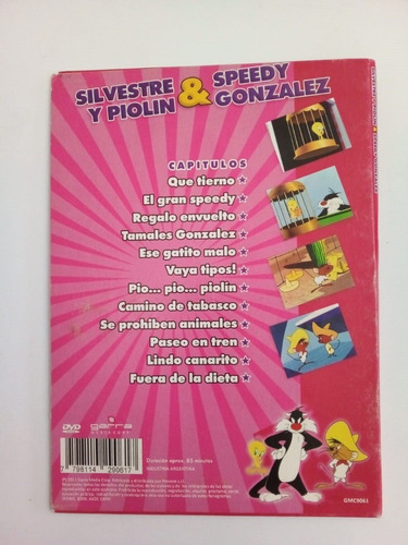 Imagen 2 de 2 de Silvestre Piolin Speedy González - Garra 2011 - Dvd - U