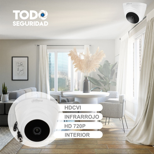 Imagen 5 de 10 de Kit Seguridad Dahua Cctv Dvr 8ch + 4 Camaras 720p + Balun