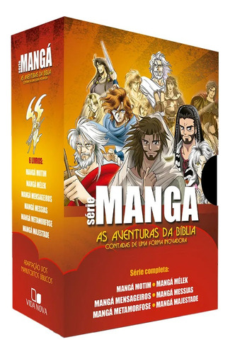 Box Série Mangá As Aventuras Da Bíblia Contadas Em Manga