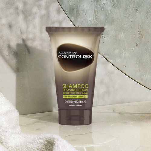 Shampoo Desvanecedor De Canas Just For Men Control Gx 3 Pack