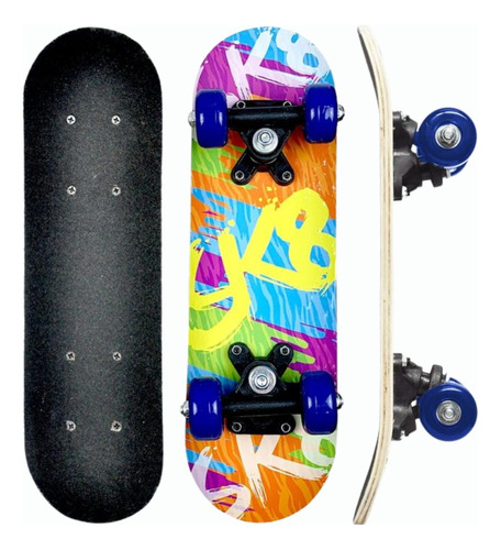 Mini Skate Estampa Radical Sk8 Brinquedo Infantil Até 30kg