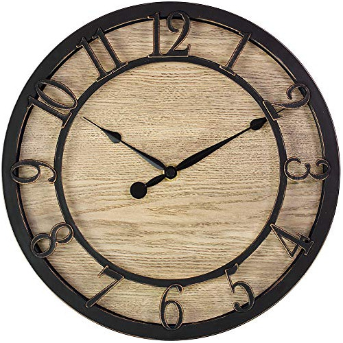 Presentime Y Co Reloj De Pared Serie Farmhouse De 10  , Esti