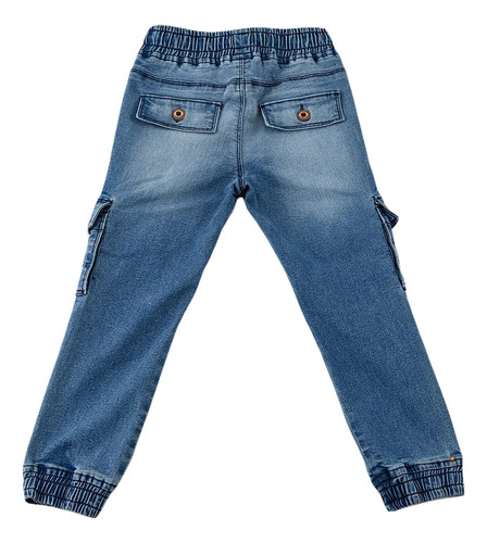 Jogger Para Bebe Ferrioni Jaretas Mezclilla