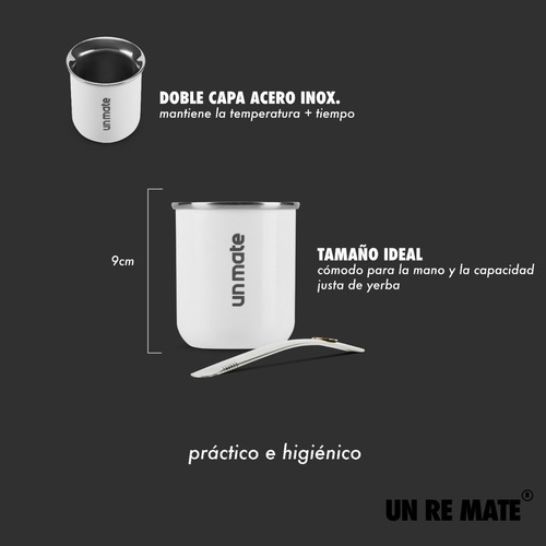 Imagen 7 de 9 de Un Re Mate De Acero - Blanco + Bombilla