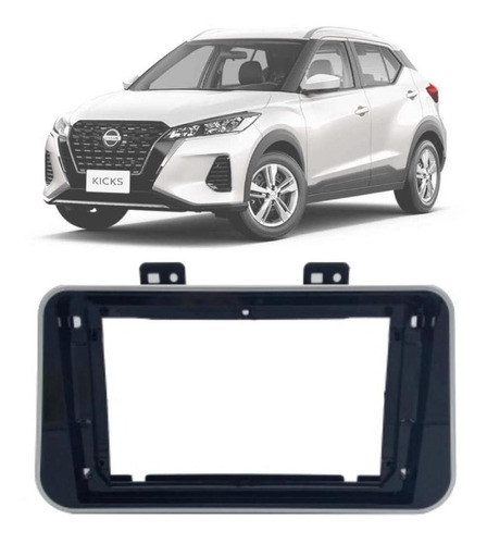 Moldura 9  Fiamon 4193 Nissan Kicks Sense 2016 Black Piano