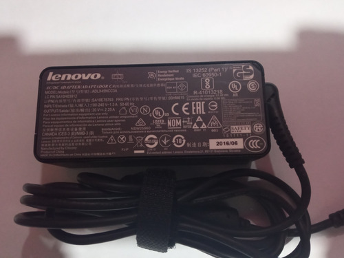 Cargador Lenovo Original Usado20 Vol 2.25 Amper Usado