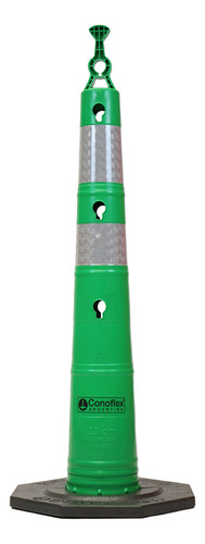 Cono De Seguridad Conoflex Vencedor 120cm 6,5kg. Color Verde