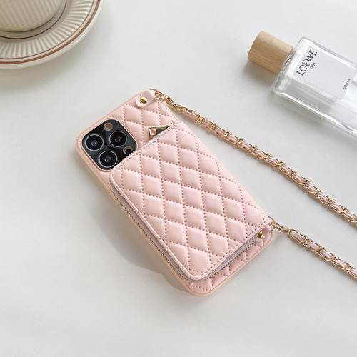 Tarjetero Con Cremallera, Funda Protectora De Piel Con .