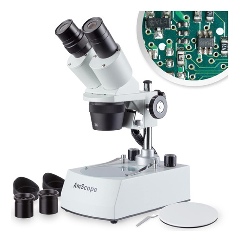 Amscope Se306r-px-led Microscopio Estéreo Binocular Montad.