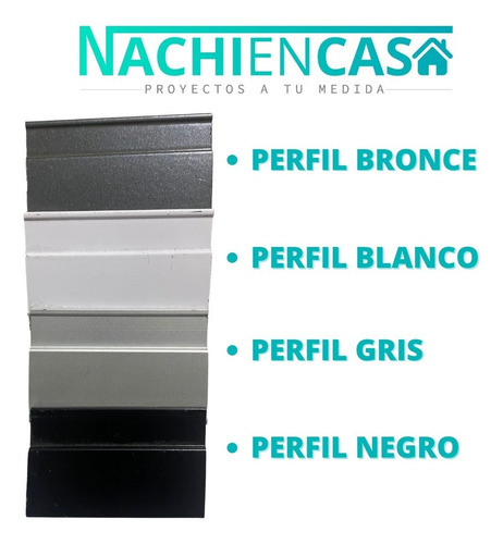 Imagen 4 de 9 de Mampara Para Baño Corrediza De Aluminio Y Acrilico 1x0,50