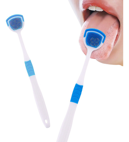 Limpiador De Lengua Silicon Cepillo Limpieza Bucal 1pz