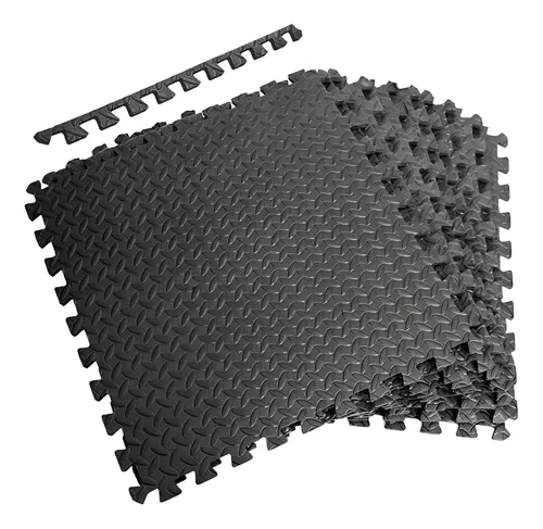 6 Tapetes Piso Foamy 38.5 Cm Con 6 Terminaciones 10 Mm Grosor Cub...