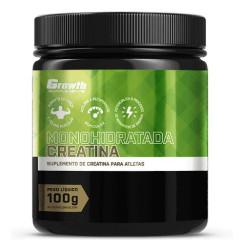 Kit Creatina 100g Monohidratada + Cromo 120 Caps Growth