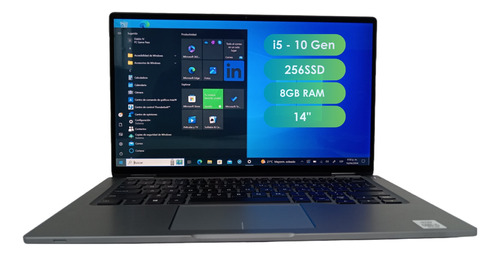Portátil Táctil Core I5 10gen 256ssd 8gb Dell Latitude 9410  (Reacondicionado)