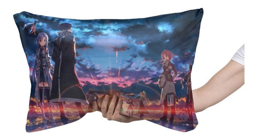 Cojin Almohada Sword Art Online Anime Diseño Personajes Diseño De La Tela Videojuego