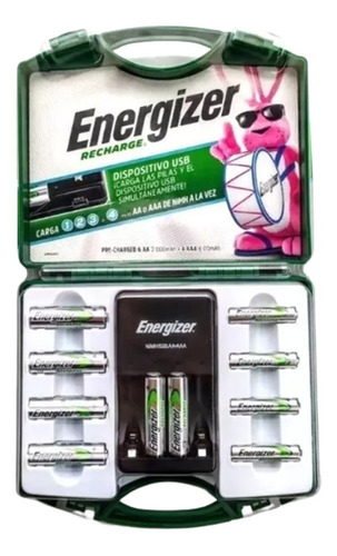 Pilas Recargables Aa/aaa Y Usb Con Cargador Energizer