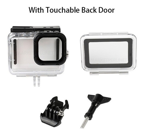 Imagen 3 de 6 de Carcasa Sumergible Case Waterproof Gopro 10 Hero 10 Black