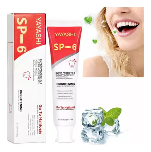 Yayashi Pasta Dental Blanqueadora Con Probióticos Sp-6 1pcs.