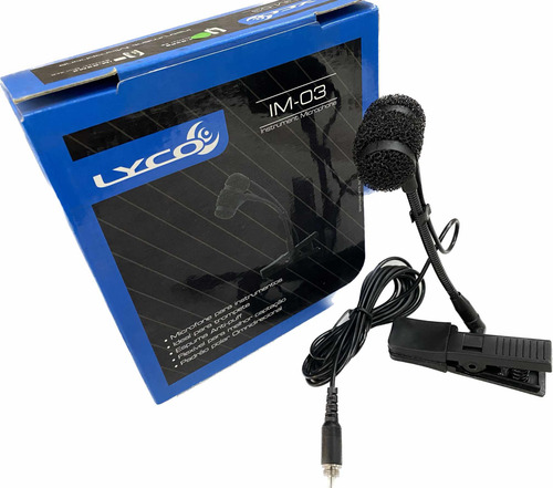 Microfone Lyco C/fio Trompete Rosca Im03p2 Novo Original