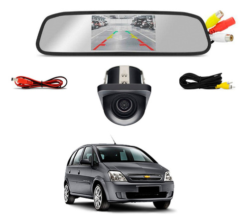 Kit Camera Retrovisor Chevrolet Meriva 2003 2004 2005