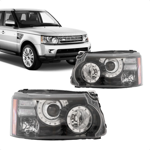 Farol Range Rover 2009 A 2013 C/led 15 Pinos Lado Esquerd