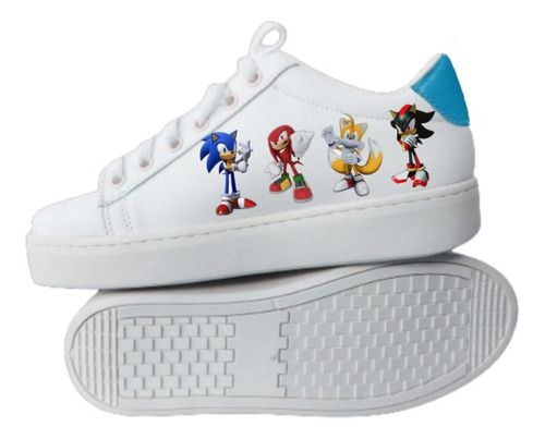 Tenis Sonic Tails Knuckles Shadow Niño Niña Hombre Mujer 