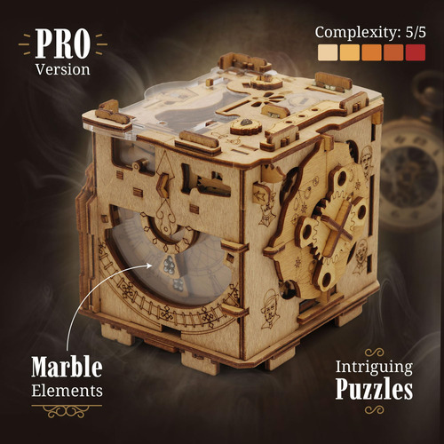 Puzzle Box Adventure Cluebox Pro - Cámara De Sherlock Con Tr