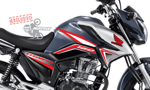 Kit Adesivo Tanque Moto Titan 160 2022 - 2023