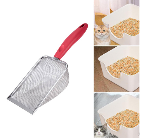 Pala Para Arena De Gatos, Profundo, Agarre 4 Malla