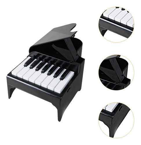 Tarjeta De Calendario De Escritorio De Piano Negro