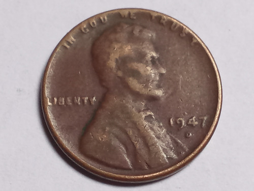 Moeda One Cent 1947 D Estados Unidos Da América (Usado)