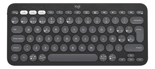 Logitech Pebble Keys 2 K380s Teclado Bt Multi-device Grafito