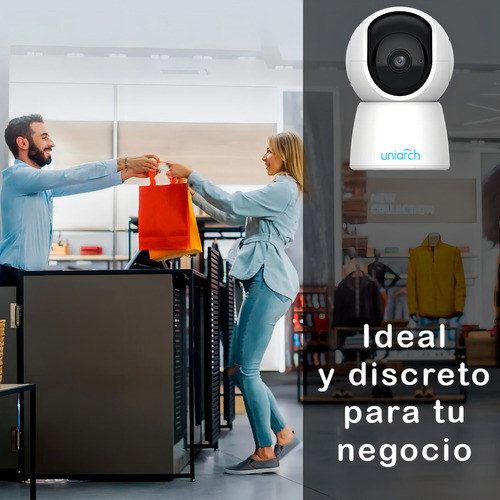 Camara Ip Mini Pt Uniarch Uho-s2e 2mp Lente Fijo 3.6mm Ir 10m Microfono Y Altavoz Incorporado Human Body Detection Autotracking Con Memoria Microsd 128gb Western Digital