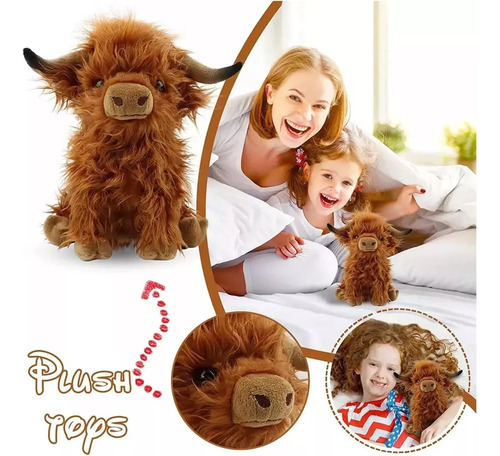 Simpática Vaca Peluda Juguetes De Peluche 2025