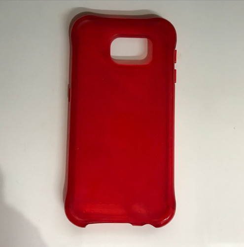 Estuche Antigolpes Americano Para Samsung S6 Color Rojo