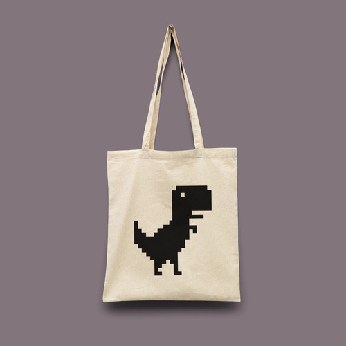 Tote Bag (bolsa Ecológica), Dinosaurio T-rex (dino Game)