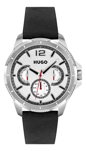 Relógio Hugo Masculino Couro Preto 1530284