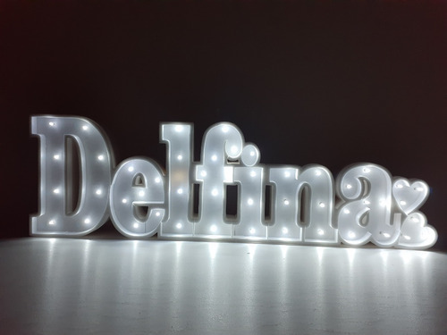 Nombres Iluminados Letras 30 Cm Tu Nombre Polyfan Luces